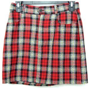 SALE!  Plaid Red Short Mini Skirt
